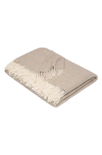 Alpaka Tagesdecke FISCHGRAT (beige)